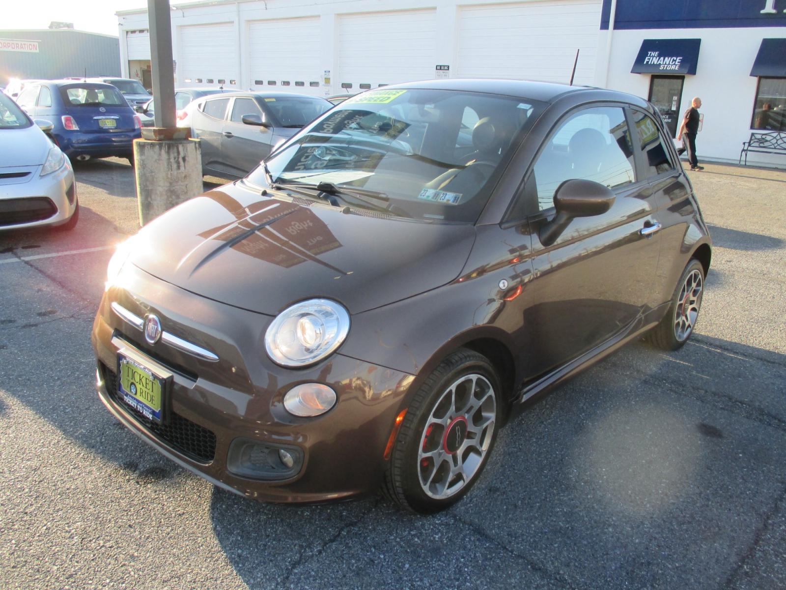 2013 BROWN* Fiat 500 Sport Hatchback (3C3CFFBR5DT) with an 1.4L L4 engine, located at 1254 Manheim Pike, Lancaster, PA, 17601, (717) 393-9133, 40.062870, -76.323273 - Photo #0