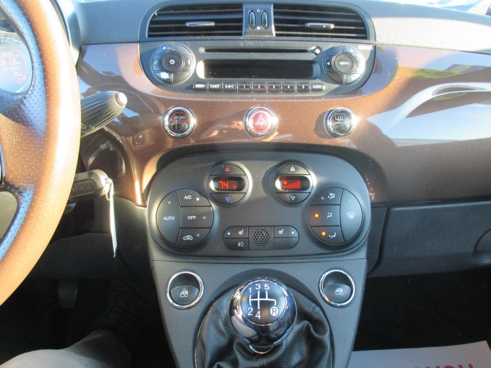 2013 BROWN* Fiat 500 Sport Hatchback (3C3CFFBR5DT) with an 1.4L L4 engine, located at 1254 Manheim Pike, Lancaster, PA, 17601, (717) 393-9133, 40.062870, -76.323273 - Photo #15