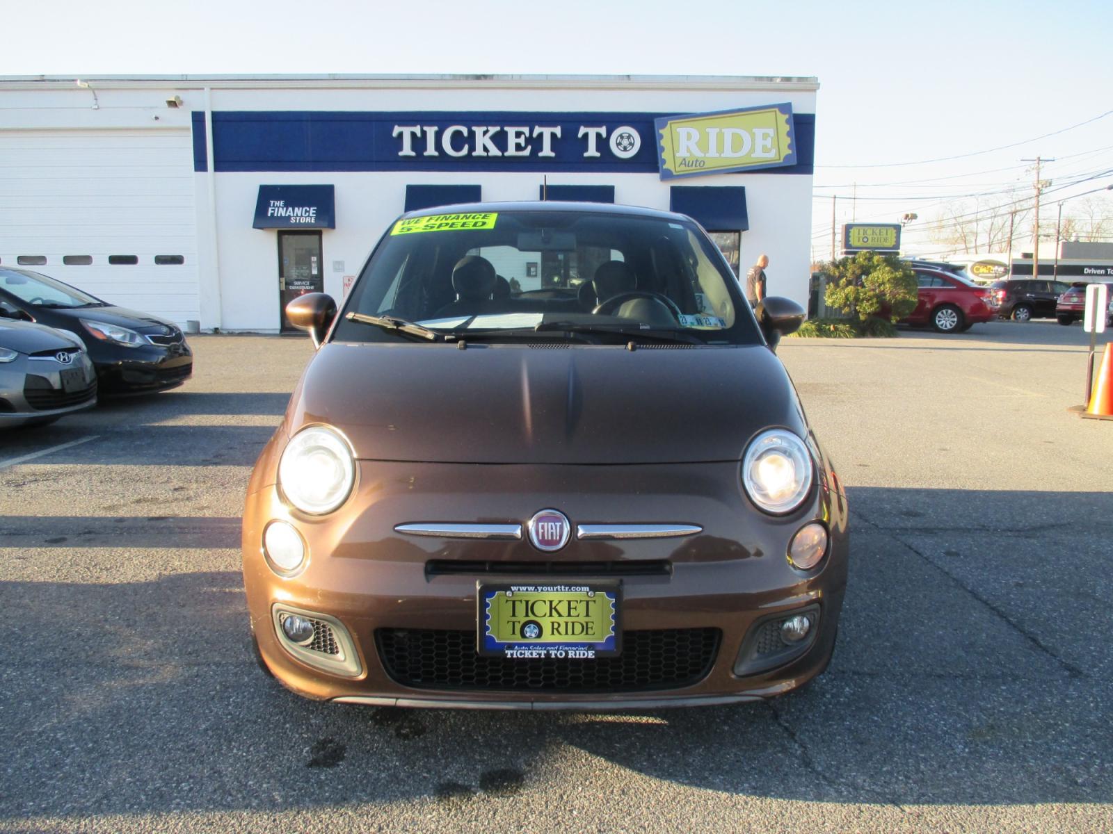 2013 BROWN* Fiat 500 Sport Hatchback (3C3CFFBR5DT) with an 1.4L L4 engine, located at 1254 Manheim Pike, Lancaster, PA, 17601, (717) 393-9133, 40.062870, -76.323273 - Photo #1