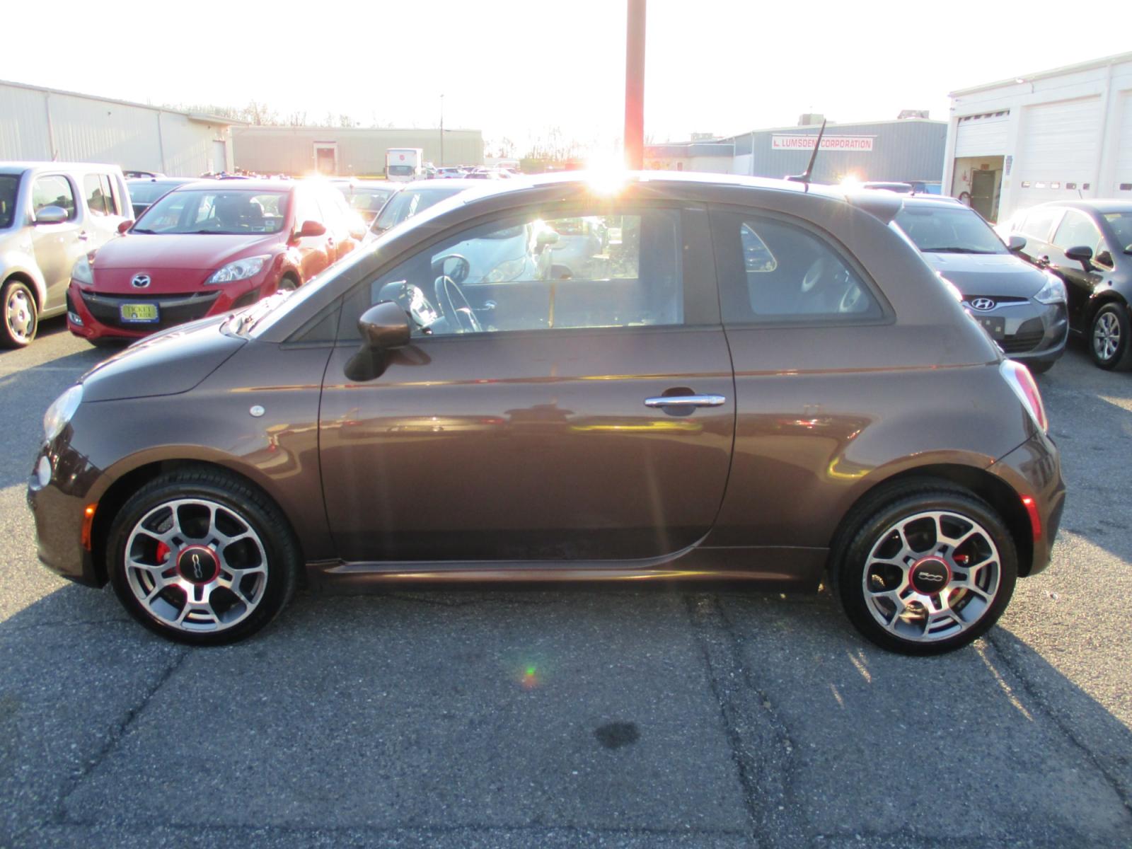2013 BROWN* Fiat 500 Sport Hatchback (3C3CFFBR5DT) with an 1.4L L4 engine, located at 1254 Manheim Pike, Lancaster, PA, 17601, (717) 393-9133, 40.062870, -76.323273 - Photo #7