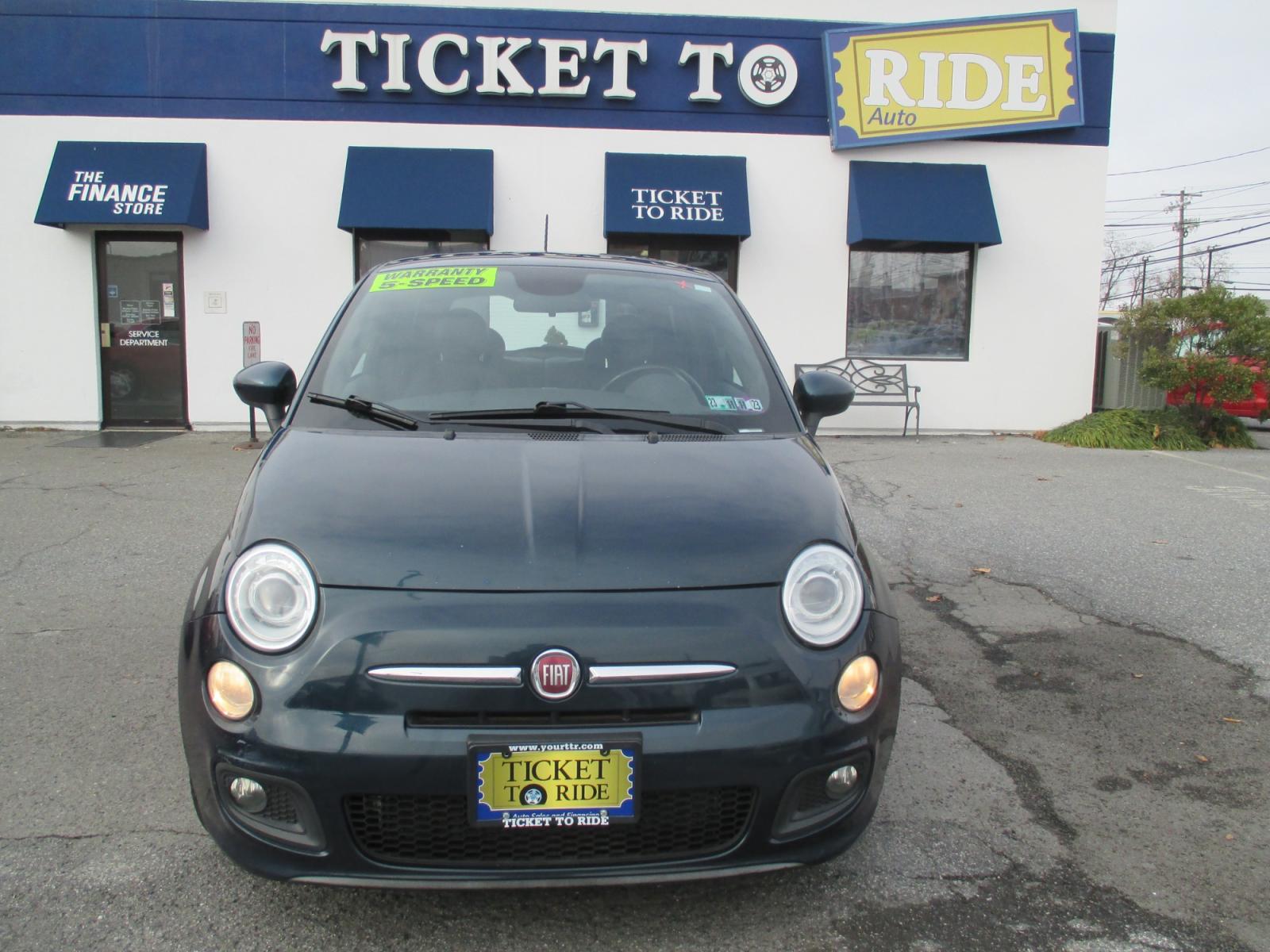 2014 GREEN* Fiat 500 Sport Hatchback (3C3CFFBR8ET) with an 1.4L L4 engine, located at 1254 Manheim Pike, Lancaster, PA, 17601, (717) 393-9133, 40.062870, -76.323273 - Photo #1