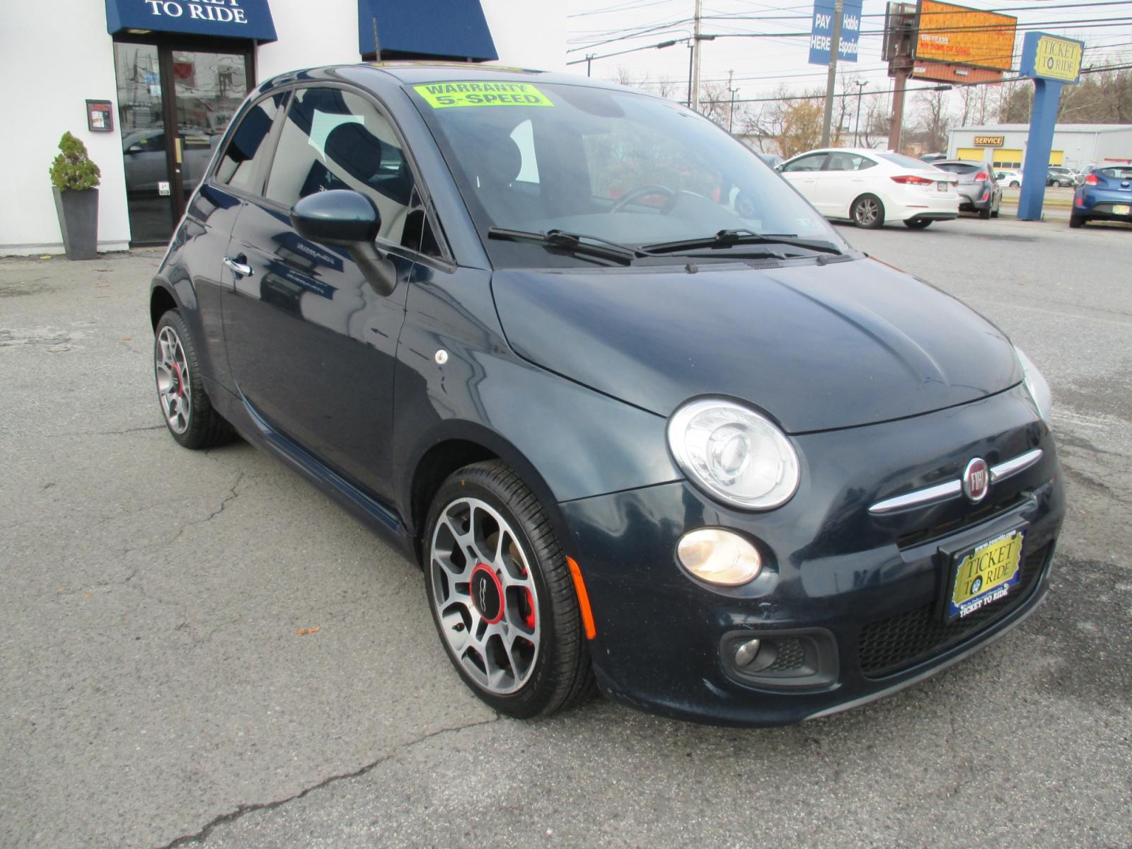 2014 GREEN* Fiat 500 Sport Hatchback (3C3CFFBR8ET) with an 1.4L L4 engine, located at 1254 Manheim Pike, Lancaster, PA, 17601, (717) 393-9133, 40.062870, -76.323273 - Photo #2
