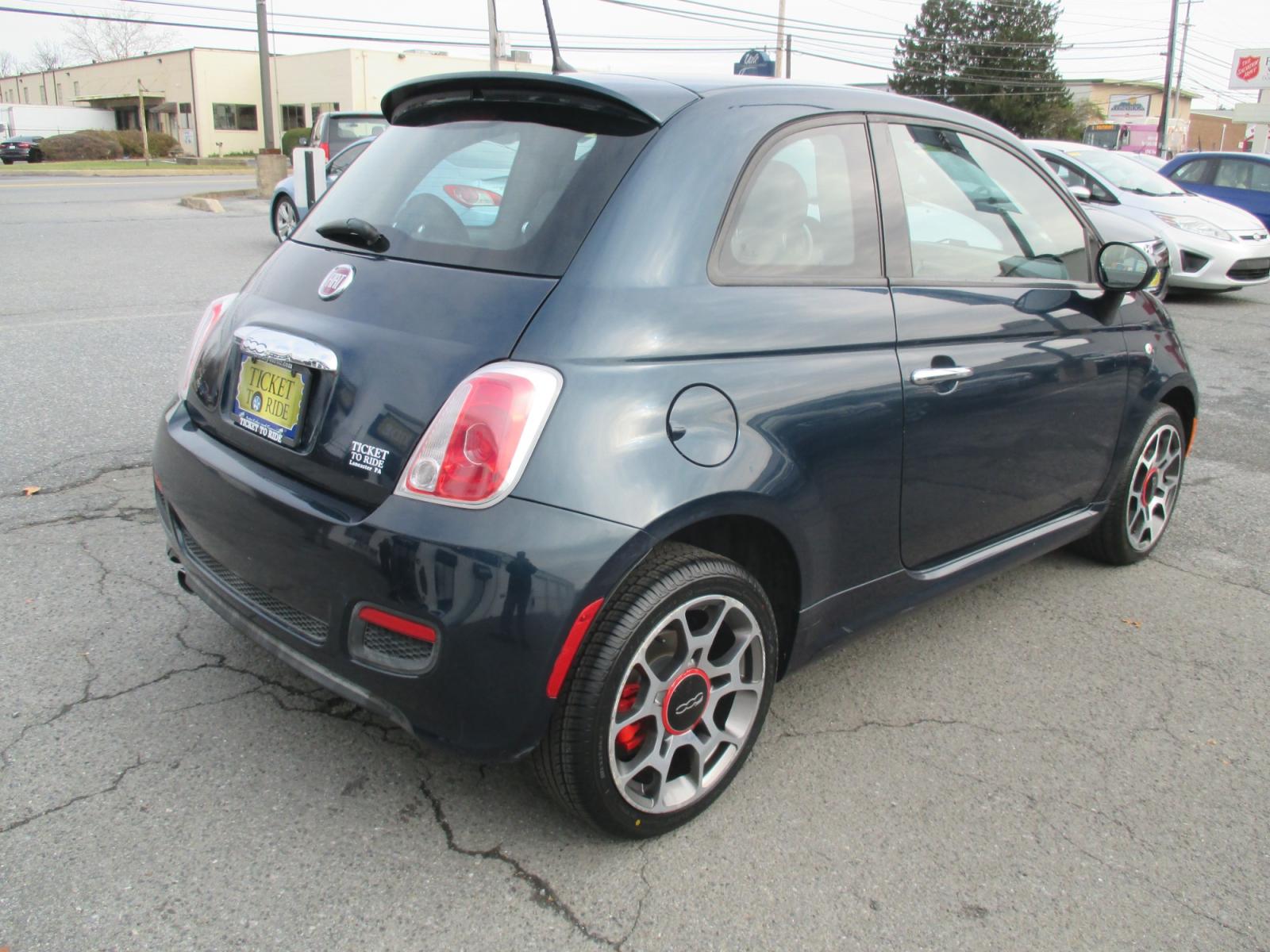 2014 GREEN* Fiat 500 Sport Hatchback (3C3CFFBR8ET) with an 1.4L L4 engine, located at 1254 Manheim Pike, Lancaster, PA, 17601, (717) 393-9133, 40.062870, -76.323273 - Photo #4