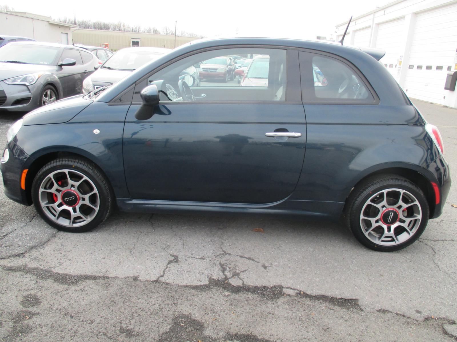 2014 GREEN* Fiat 500 Sport Hatchback (3C3CFFBR8ET) with an 1.4L L4 engine, located at 1254 Manheim Pike, Lancaster, PA, 17601, (717) 393-9133, 40.062870, -76.323273 - Photo #7