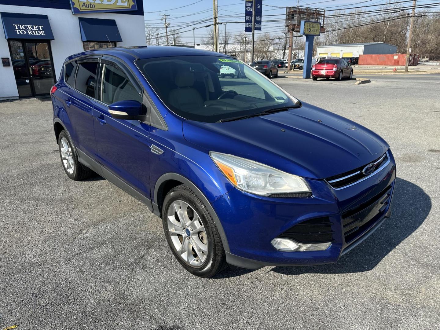 2013 BLUE Ford Escape SEL AWD (1FMCU9HX7DU) with an 1.6L L4 DOHC 16V engine, 6-Speed Automatic transmission, located at 1254 Manheim Pike, Lancaster, PA, 17601, (717) 393-9133, 40.062870, -76.323273 - Photo#2