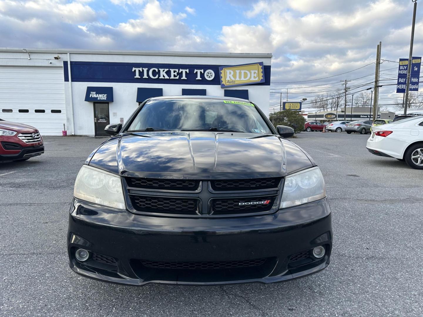2013 BLACK Dodge Avenger SXT (1C3CDZCB1DN) with an 2.4L L4 DOHC 16V engine, 6-Speed Automatic transmission, located at 1254 Manheim Pike, Lancaster, PA, 17601, (717) 393-9133, 40.062870, -76.323273 - Photo#1