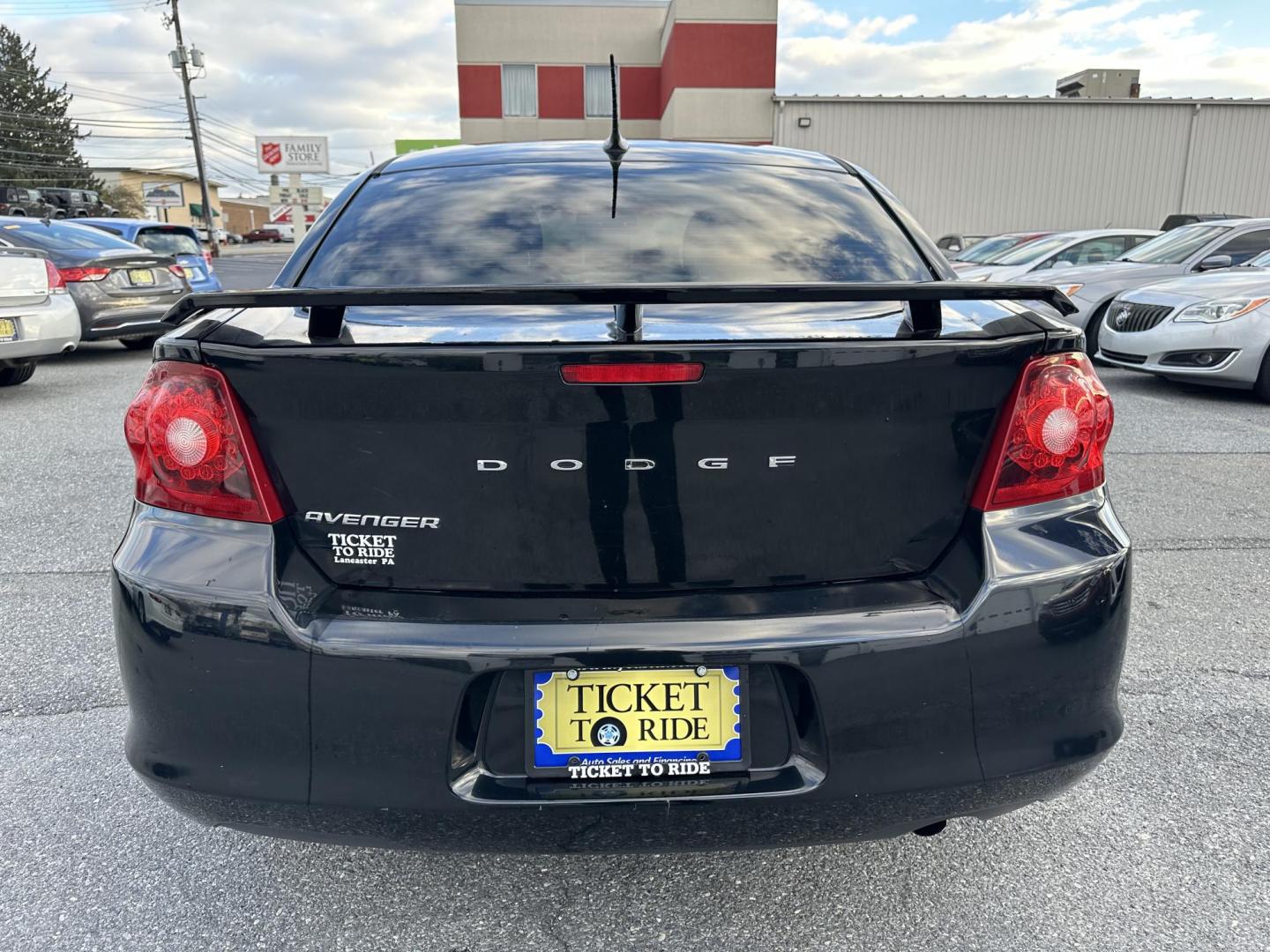 2013 BLACK Dodge Avenger SXT (1C3CDZCB1DN) with an 2.4L L4 DOHC 16V engine, 6-Speed Automatic transmission, located at 1254 Manheim Pike, Lancaster, PA, 17601, (717) 393-9133, 40.062870, -76.323273 - Photo#3