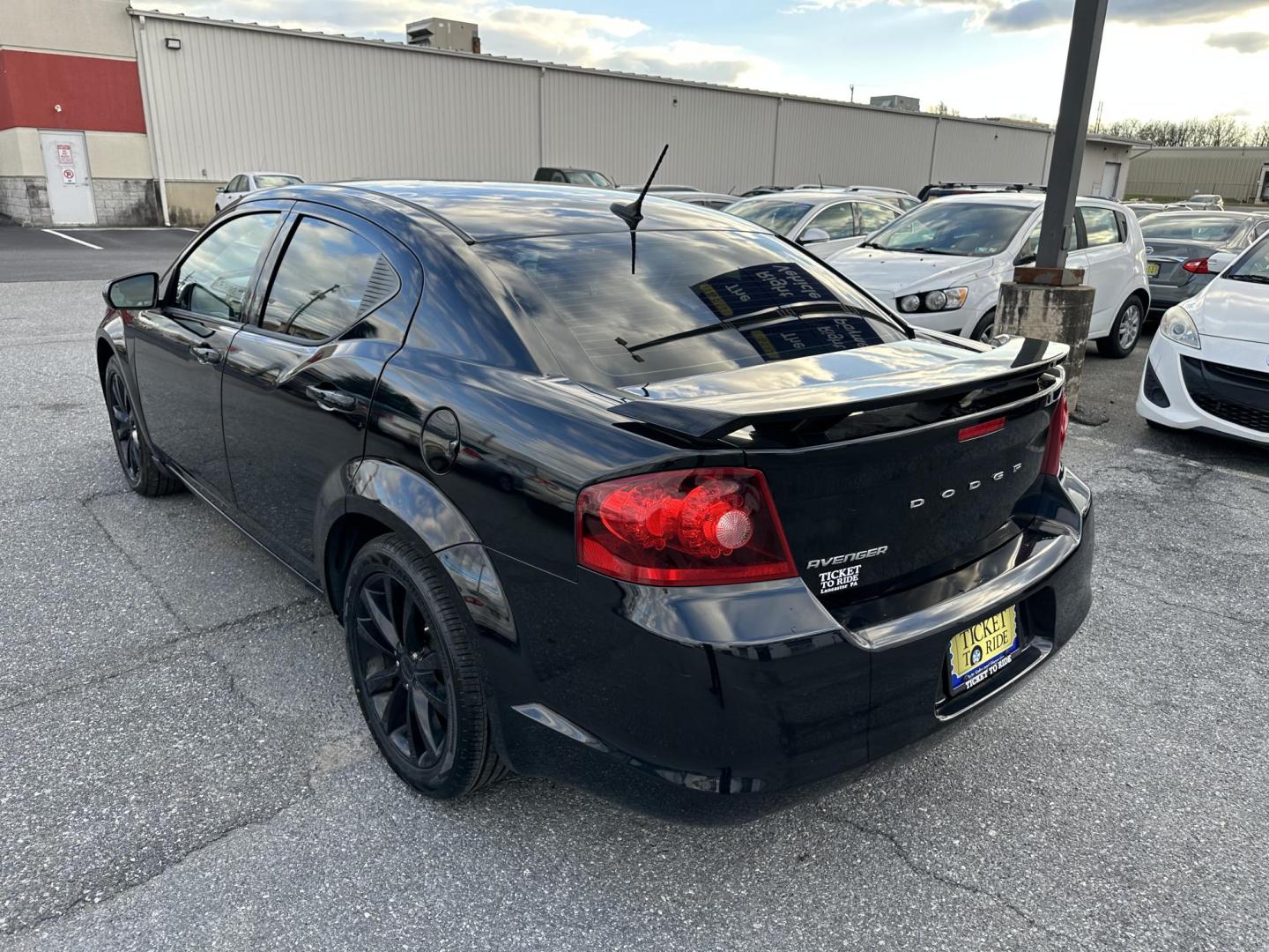 2013 BLACK Dodge Avenger SXT (1C3CDZCB1DN) with an 2.4L L4 DOHC 16V engine, 6-Speed Automatic transmission, located at 1254 Manheim Pike, Lancaster, PA, 17601, (717) 393-9133, 40.062870, -76.323273 - Photo#8