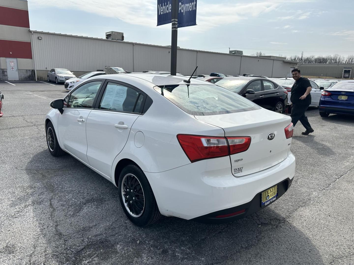 2013 WHITE Kia Rio LX (KNADM4A30D6) with an 1.6L L4 DOHC 16V engine, located at 1254 Manheim Pike, Lancaster, PA, 17601, (717) 393-9133, 40.062870, -76.323273 - Photo#9