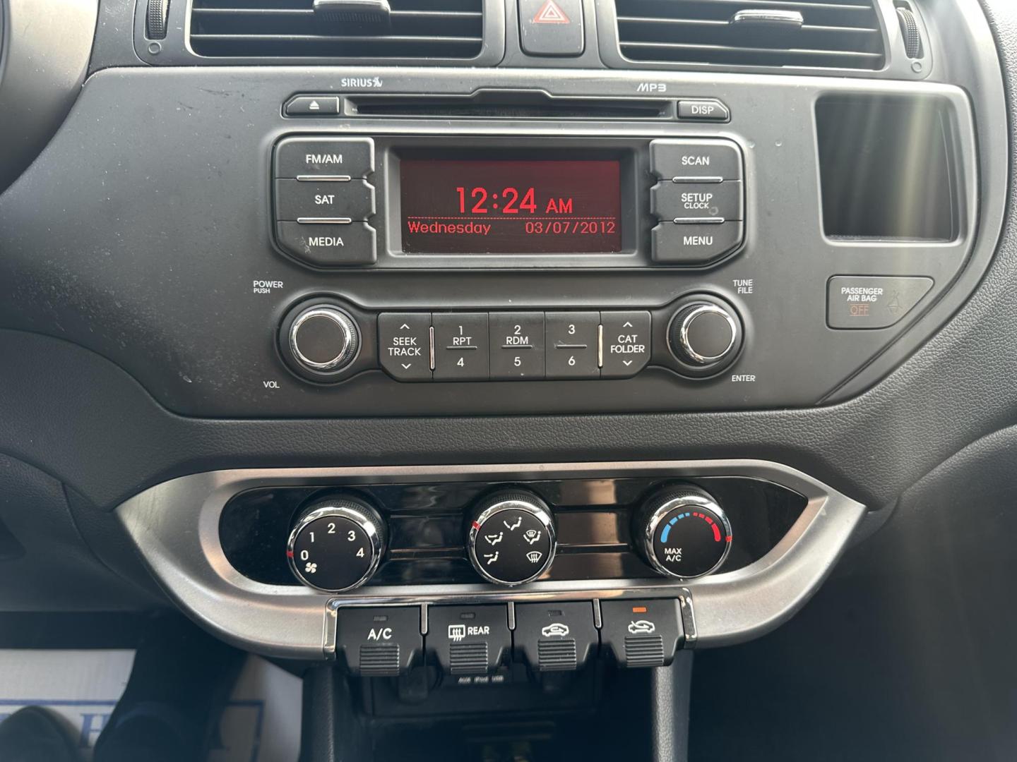 2013 WHITE Kia Rio LX (KNADM4A30D6) with an 1.6L L4 DOHC 16V engine, located at 1254 Manheim Pike, Lancaster, PA, 17601, (717) 393-9133, 40.062870, -76.323273 - Photo#15