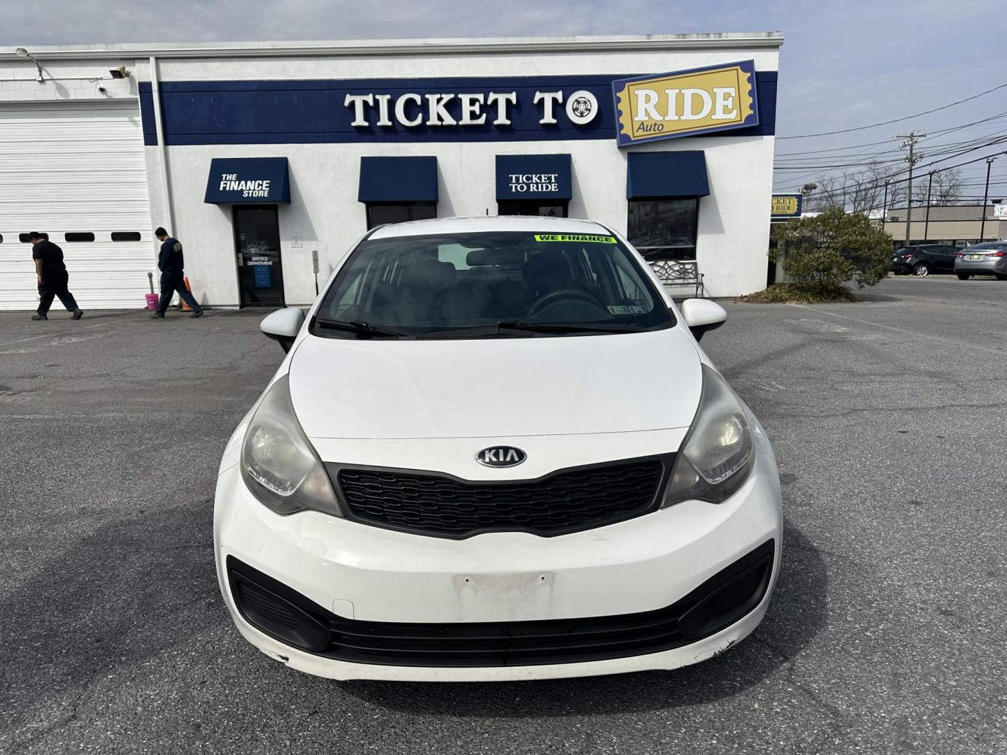 2013 WHITE Kia Rio LX (KNADM4A30D6) with an 1.6L L4 DOHC 16V engine, located at 1254 Manheim Pike, Lancaster, PA, 17601, (717) 393-9133, 40.062870, -76.323273 - Photo#1