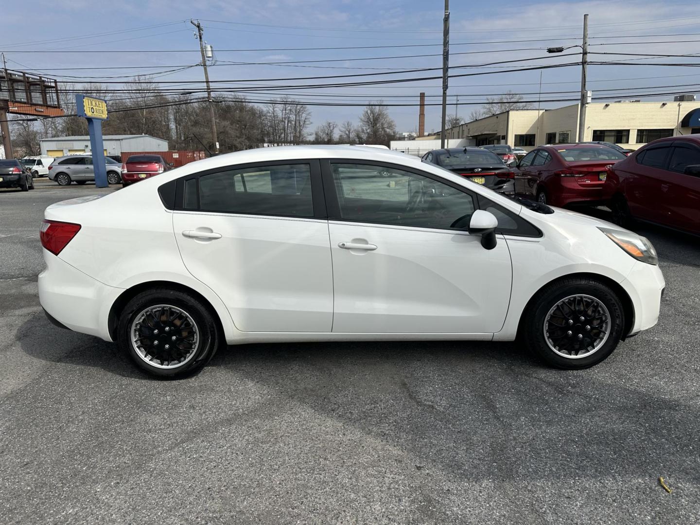 2013 WHITE Kia Rio LX (KNADM4A30D6) with an 1.6L L4 DOHC 16V engine, located at 1254 Manheim Pike, Lancaster, PA, 17601, (717) 393-9133, 40.062870, -76.323273 - Photo#3