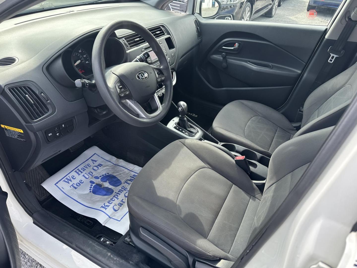 2013 WHITE Kia Rio LX (KNADM4A30D6) with an 1.6L L4 DOHC 16V engine, located at 1254 Manheim Pike, Lancaster, PA, 17601, (717) 393-9133, 40.062870, -76.323273 - Photo#4