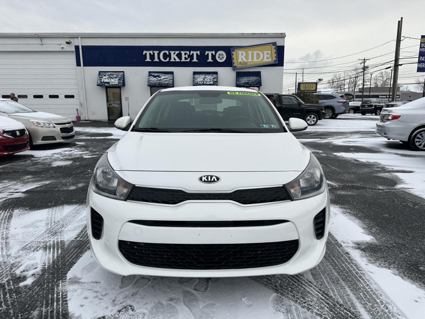 2019 WHITE Kia Rio LX (3KPA24AB7KE) with an 1.6L L4 DOHC 16V engine, 6A transmission, located at 1254 Manheim Pike, Lancaster, PA, 17601, (717) 393-9133, 40.062870, -76.323273 - Photo#1