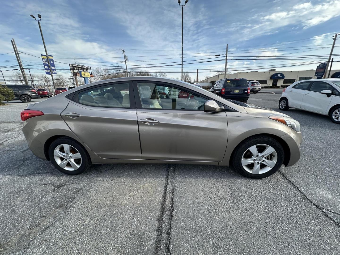 2013 TAUPE Hyundai Elantra Limited (5NPDH4AE7DH) with an 1.8L L4 DOHC 16V engine, 6-Speed Automatic transmission, located at 1254 Manheim Pike, Lancaster, PA, 17601, (717) 393-9133, 40.062870, -76.323273 - Photo#2