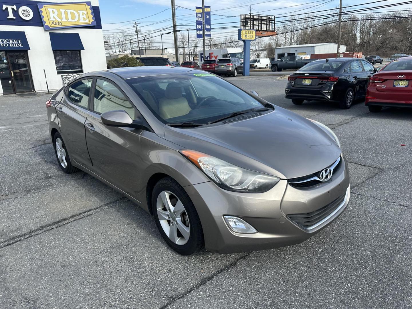 2013 TAUPE Hyundai Elantra Limited (5NPDH4AE7DH) with an 1.8L L4 DOHC 16V engine, 6-Speed Automatic transmission, located at 1254 Manheim Pike, Lancaster, PA, 17601, (717) 393-9133, 40.062870, -76.323273 - Photo#3