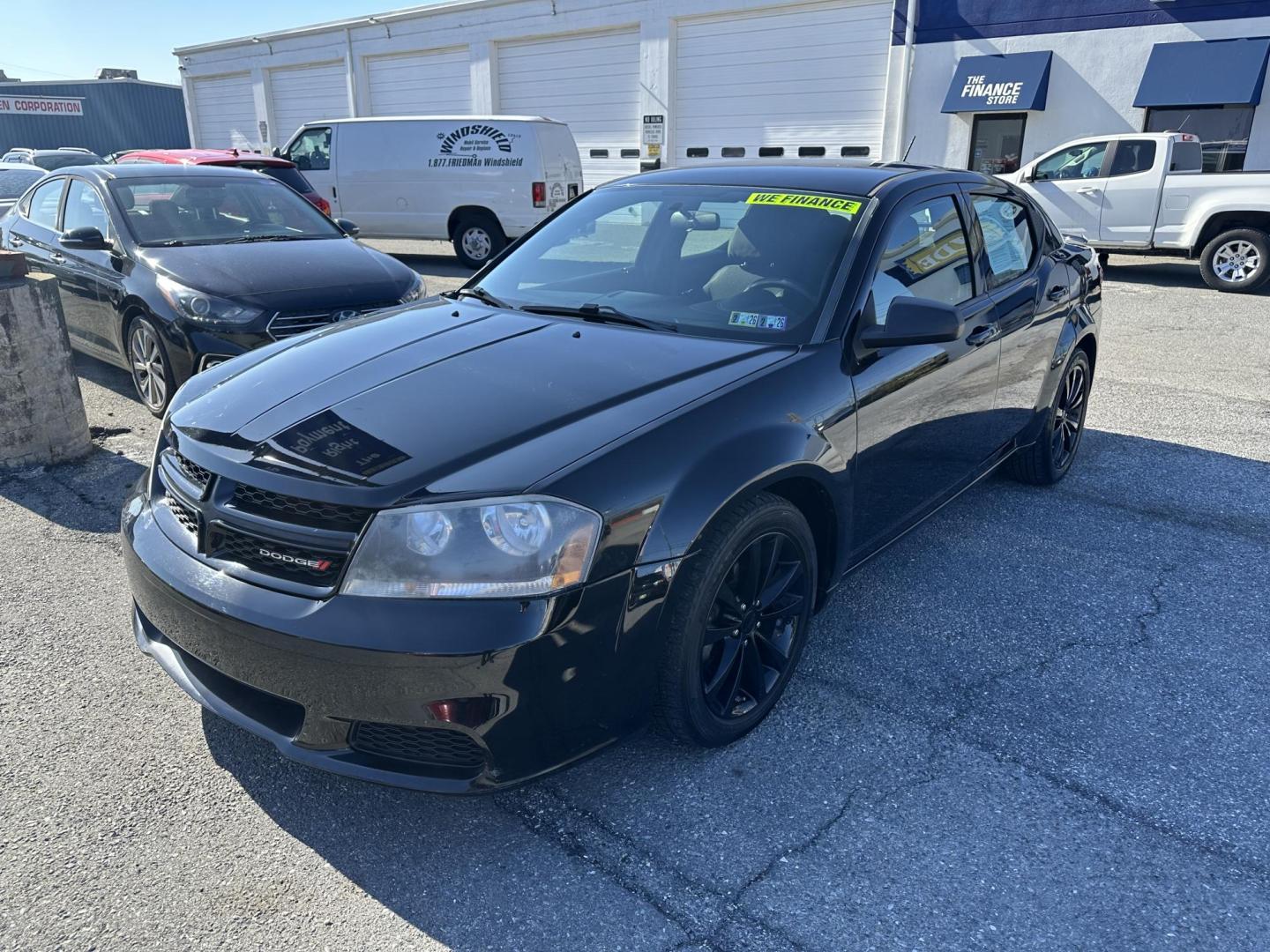 2014 BLACK Dodge Avenger SE (1C3CDZAB1EN) with an 2.4L L4 DOHC 16V engine, 4-Speed Automatic transmission, located at 1254 Manheim Pike, Lancaster, PA, 17601, (717) 393-9133, 40.062870, -76.323273 - Photo#0