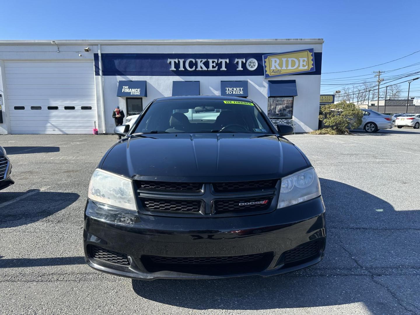 2014 BLACK Dodge Avenger SE (1C3CDZAB1EN) with an 2.4L L4 DOHC 16V engine, 4-Speed Automatic transmission, located at 1254 Manheim Pike, Lancaster, PA, 17601, (717) 393-9133, 40.062870, -76.323273 - Photo#3