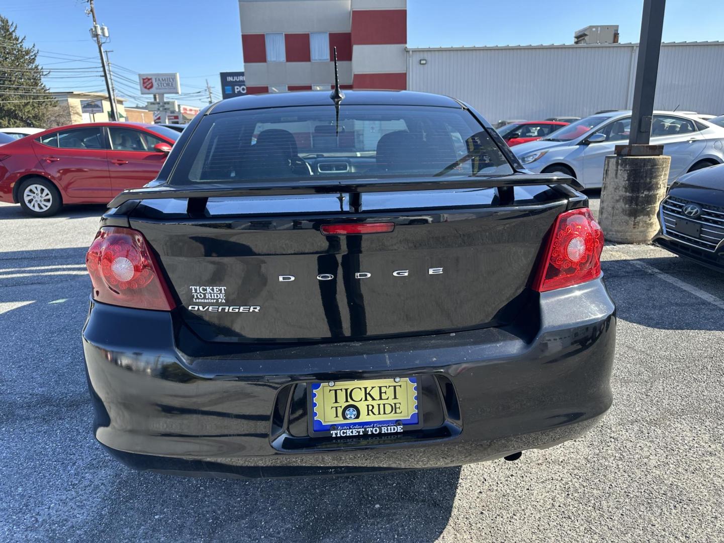 2014 BLACK Dodge Avenger SE (1C3CDZAB1EN) with an 2.4L L4 DOHC 16V engine, 4-Speed Automatic transmission, located at 1254 Manheim Pike, Lancaster, PA, 17601, (717) 393-9133, 40.062870, -76.323273 - Photo#4