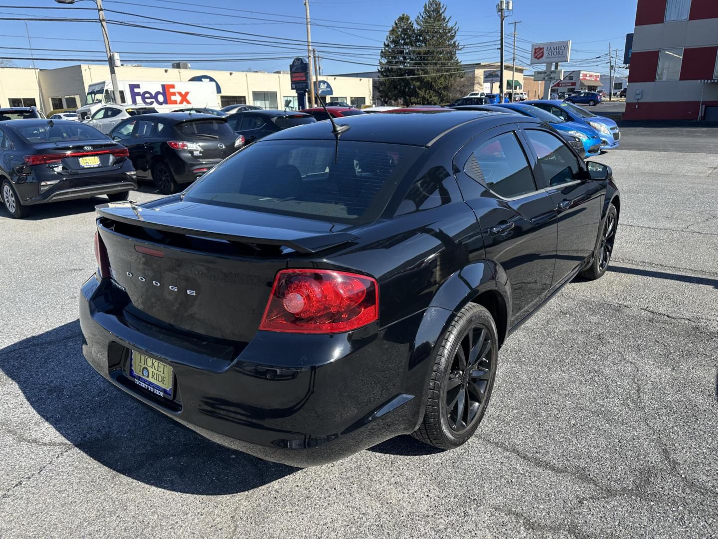 2014 BLACK Dodge Avenger SE (1C3CDZAB1EN) with an 2.4L L4 DOHC 16V engine, 4-Speed Automatic transmission, located at 1254 Manheim Pike, Lancaster, PA, 17601, (717) 393-9133, 40.062870, -76.323273 - Photo#6