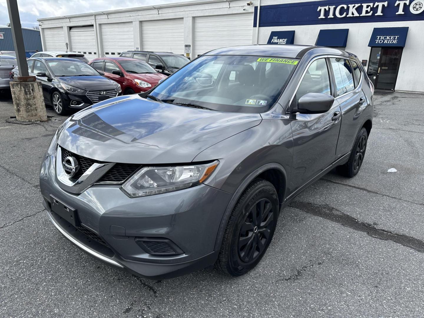2016 GRAY Nissan Rogue S AWD (JN8AT2MV3GW) with an 2.5L L4 DOHC 16V engine, CVT transmission, located at 1254 Manheim Pike, Lancaster, PA, 17601, (717) 393-9133, 40.062870, -76.323273 - Photo#0