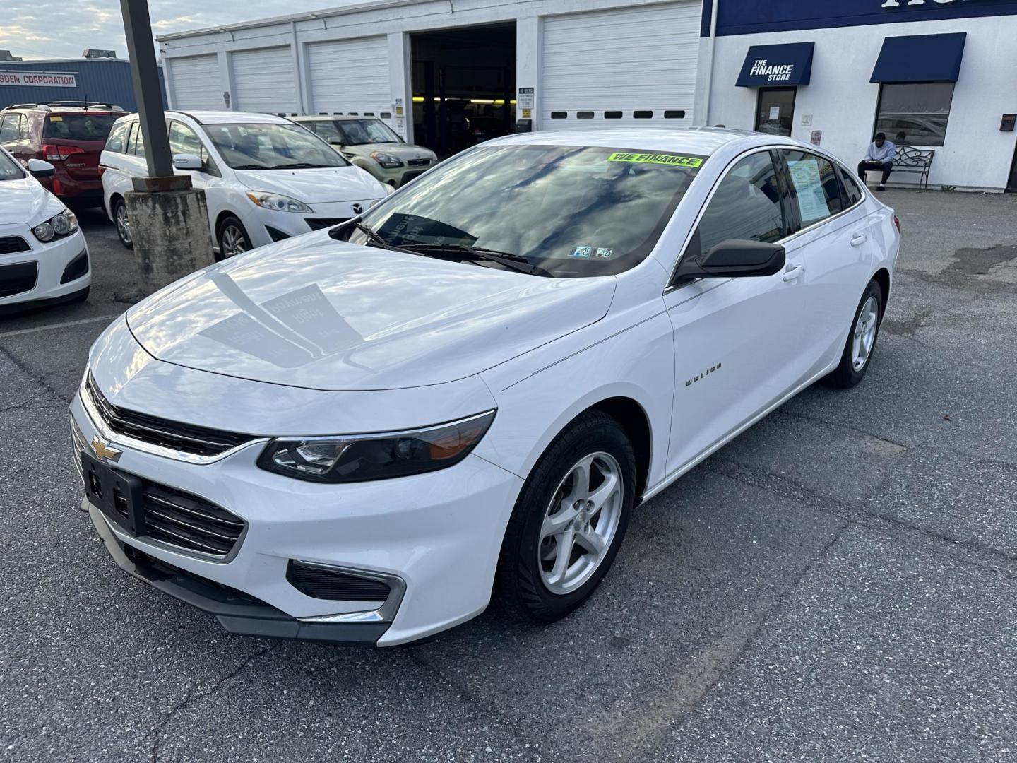 2017 WHITE Chevrolet Malibu LS (1G1ZB5ST7HF) with an 1.5L L4 DOHC 16V engine, 6A transmission, located at 1254 Manheim Pike, Lancaster, PA, 17601, (717) 393-9133, 40.062870, -76.323273 - Photo#0
