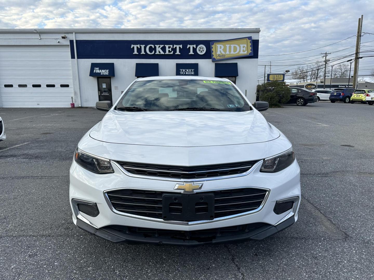 2017 WHITE Chevrolet Malibu LS (1G1ZB5ST7HF) with an 1.5L L4 DOHC 16V engine, 6A transmission, located at 1254 Manheim Pike, Lancaster, PA, 17601, (717) 393-9133, 40.062870, -76.323273 - Photo#1