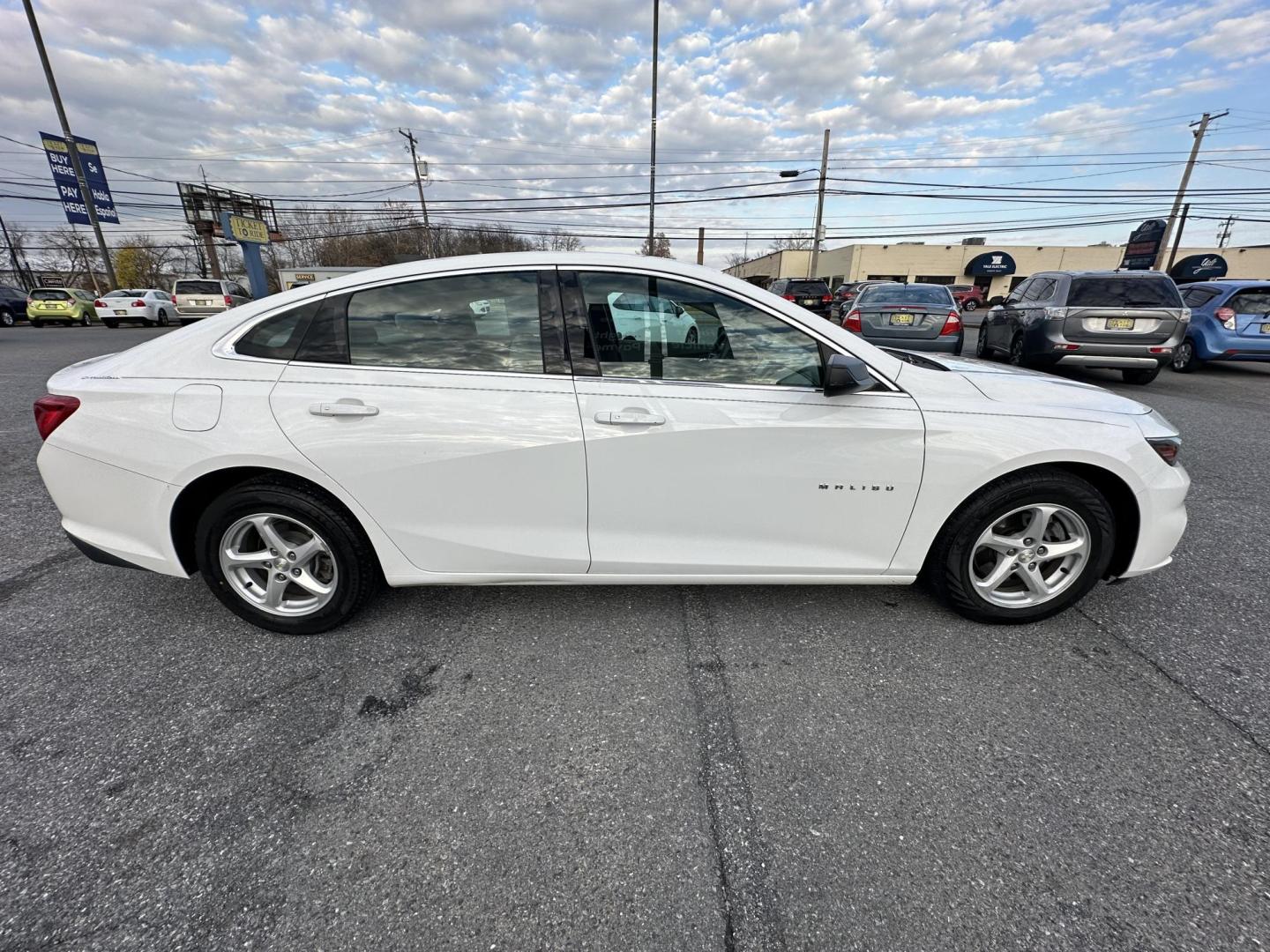 2017 WHITE Chevrolet Malibu LS (1G1ZB5ST7HF) with an 1.5L L4 DOHC 16V engine, 6A transmission, located at 1254 Manheim Pike, Lancaster, PA, 17601, (717) 393-9133, 40.062870, -76.323273 - Photo#2