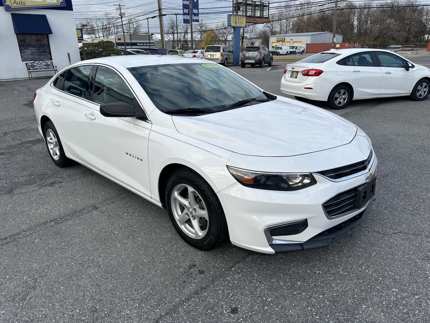 2017 WHITE Chevrolet Malibu LS (1G1ZB5ST7HF) with an 1.5L L4 DOHC 16V engine, 6A transmission, located at 1254 Manheim Pike, Lancaster, PA, 17601, (717) 393-9133, 40.062870, -76.323273 - Photo#3