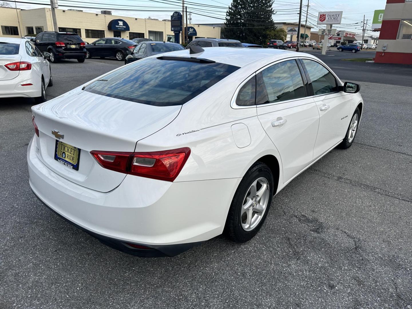 2017 WHITE Chevrolet Malibu LS (1G1ZB5ST7HF) with an 1.5L L4 DOHC 16V engine, 6A transmission, located at 1254 Manheim Pike, Lancaster, PA, 17601, (717) 393-9133, 40.062870, -76.323273 - Photo#4