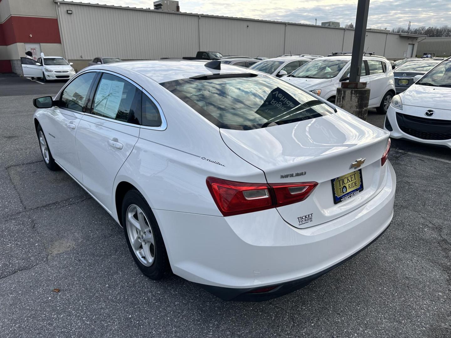 2017 WHITE Chevrolet Malibu LS (1G1ZB5ST7HF) with an 1.5L L4 DOHC 16V engine, 6A transmission, located at 1254 Manheim Pike, Lancaster, PA, 17601, (717) 393-9133, 40.062870, -76.323273 - Photo#7