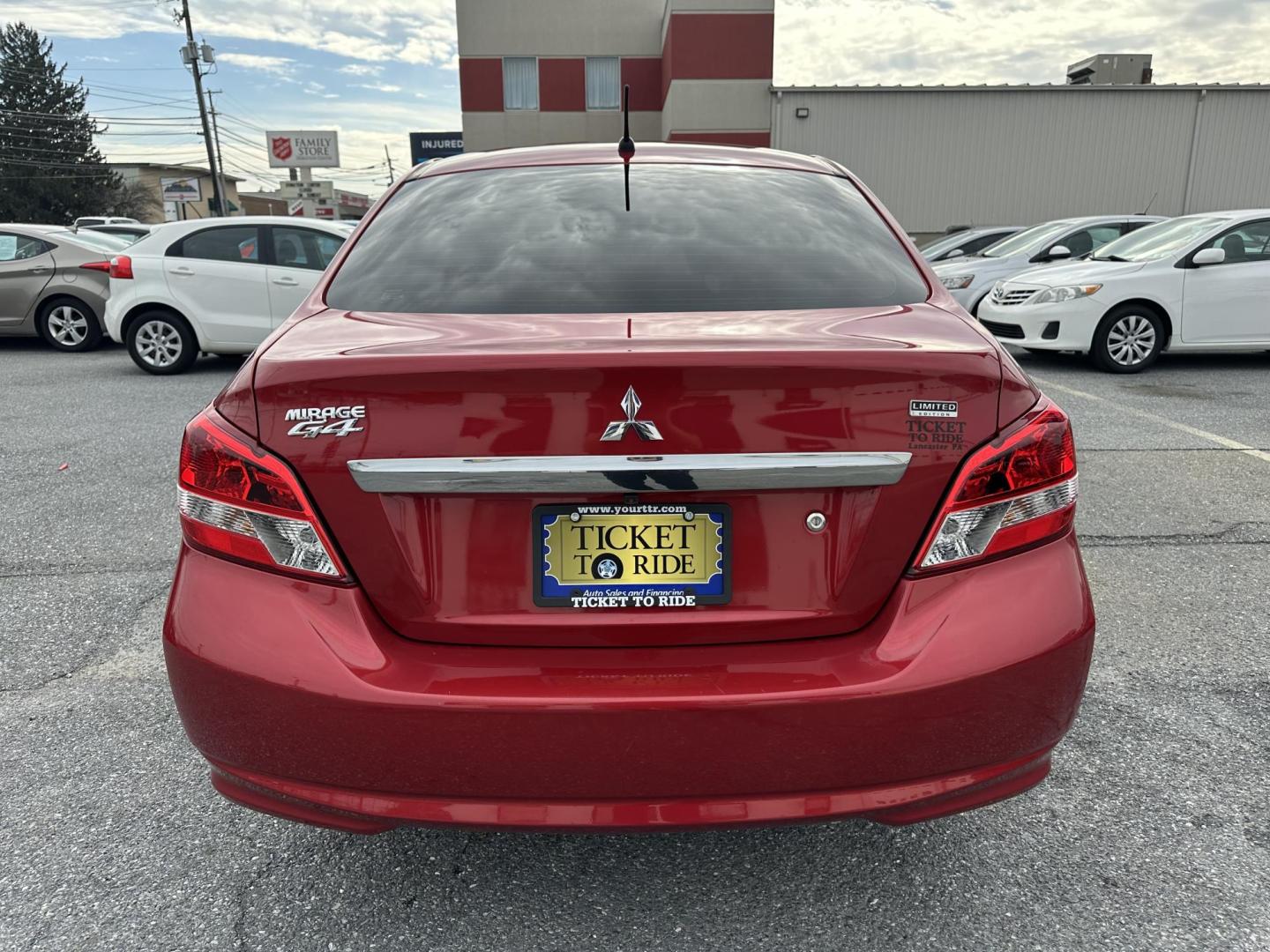 2020 RED Mitsubishi Mirage G4 SE (ML32F4FJ7LH) with an 1.2L L3 DOHC engine, CVT transmission, located at 1254 Manheim Pike, Lancaster, PA, 17601, (717) 393-9133, 40.062870, -76.323273 - Photo#5