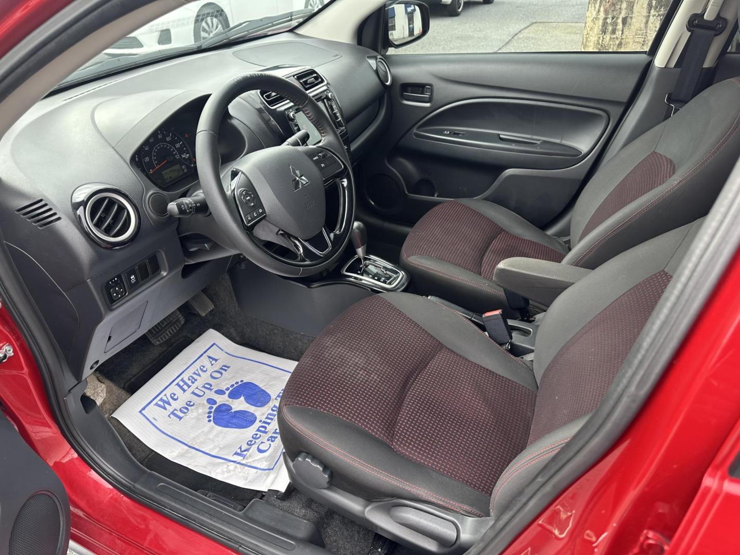 2020 RED Mitsubishi Mirage G4 SE (ML32F4FJ7LH) with an 1.2L L3 DOHC engine, CVT transmission, located at 1254 Manheim Pike, Lancaster, PA, 17601, (717) 393-9133, 40.062870, -76.323273 - Photo#6
