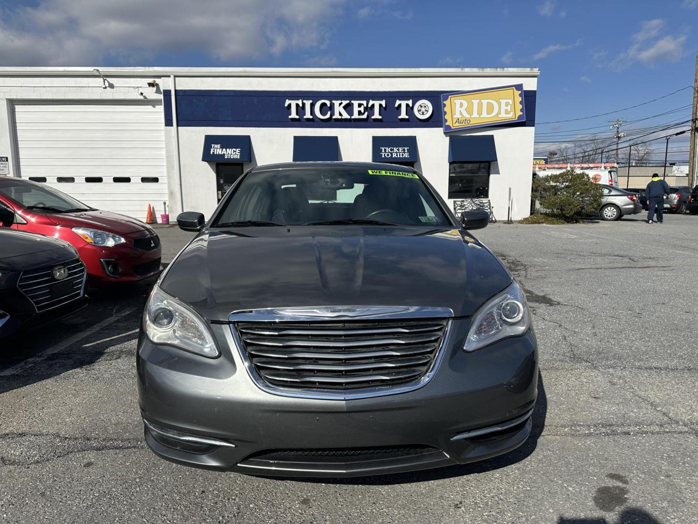 2013 GRAY Chrysler 200 Touring (1C3CCBBB6DN) with an 2.4L L4 DOHC 16V engine, 6-Speed Automatic transmission, located at 1254 Manheim Pike, Lancaster, PA, 17601, (717) 393-9133, 40.062870, -76.323273 - Photo#0