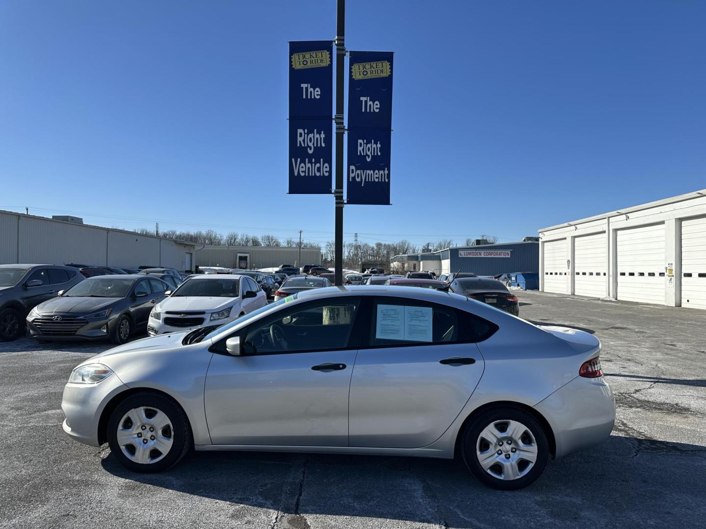 2013 SILVER Dodge Dart SE (1C3CDFAA5DD) with an 2.0L L4 DOHC 16V TURBO engine, located at 1254 Manheim Pike, Lancaster, PA, 17601, (717) 393-9133, 40.062870, -76.323273 - Photo#6