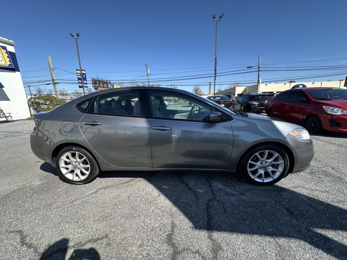 2013 GRAY Dodge Dart SXT (1C3CDFBA0DD) with an 2.0L L4 DOHC 16V TURBO engine, located at 1254 Manheim Pike, Lancaster, PA, 17601, (717) 393-9133, 40.062870, -76.323273 - Photo#2