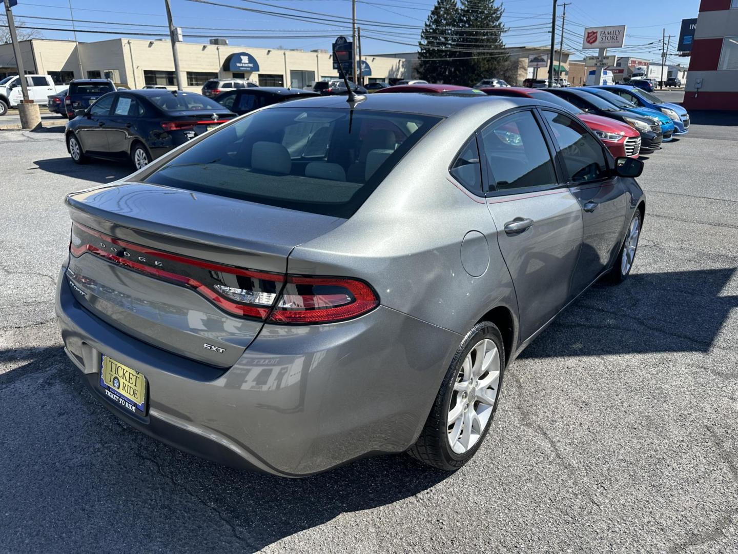 2013 GRAY Dodge Dart SXT (1C3CDFBA0DD) with an 2.0L L4 DOHC 16V TURBO engine, located at 1254 Manheim Pike, Lancaster, PA, 17601, (717) 393-9133, 40.062870, -76.323273 - Photo#4