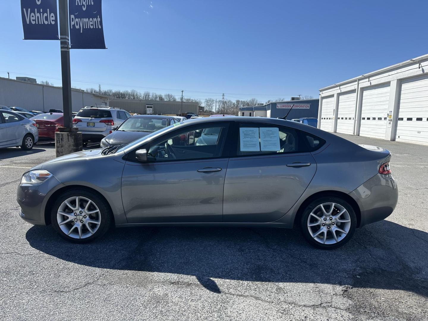 2013 GRAY Dodge Dart SXT (1C3CDFBA0DD) with an 2.0L L4 DOHC 16V TURBO engine, located at 1254 Manheim Pike, Lancaster, PA, 17601, (717) 393-9133, 40.062870, -76.323273 - Photo#5