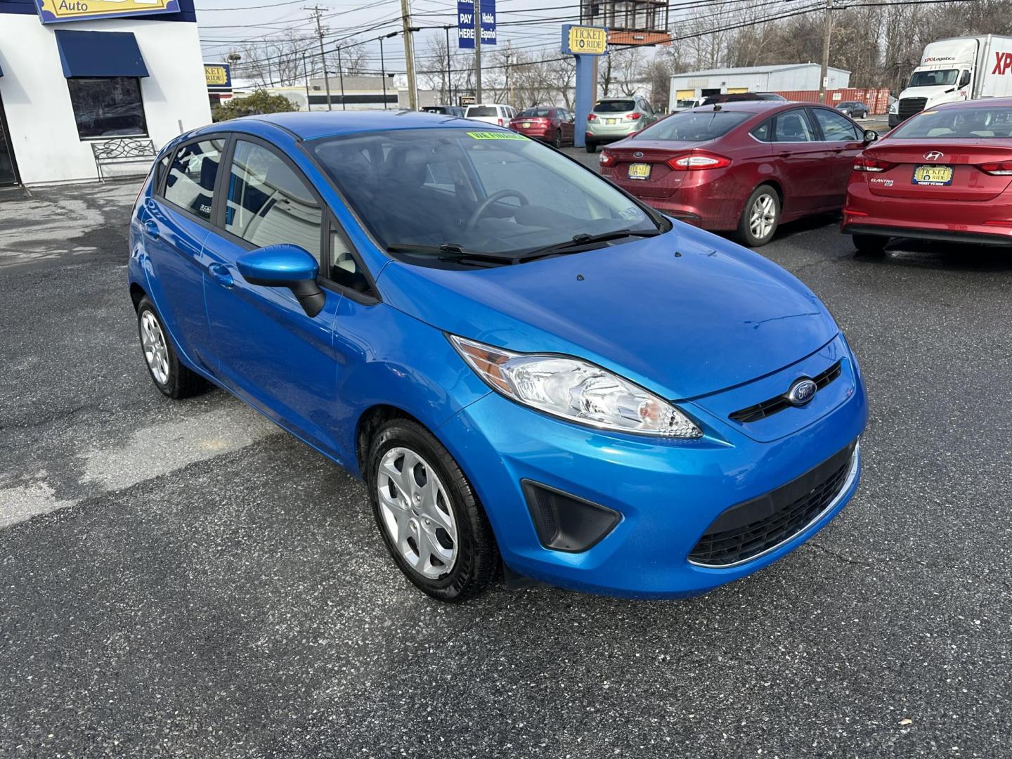 2012 BLUE* Ford Fiesta SE Hatchback (3FADP4EJ3CM) with an 1.6L L4 DOHC 16V engine, located at 1254 Manheim Pike, Lancaster, PA, 17601, (717) 393-9133, 40.062870, -76.323273 - Photo#2