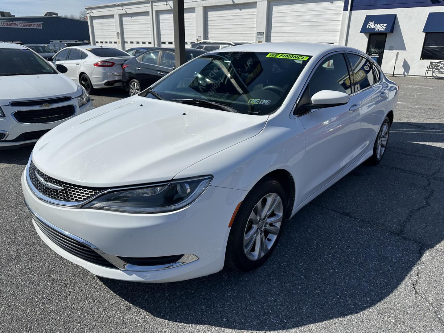 2015 WHITE Chrysler 200 Limited (1C3CCCAB8FN) with an 2.4L L4 DOHC 16V engine, 9-Speed Automatic transmission, located at 1254 Manheim Pike, Lancaster, PA, 17601, (717) 393-9133, 40.062870, -76.323273 - Photo#0