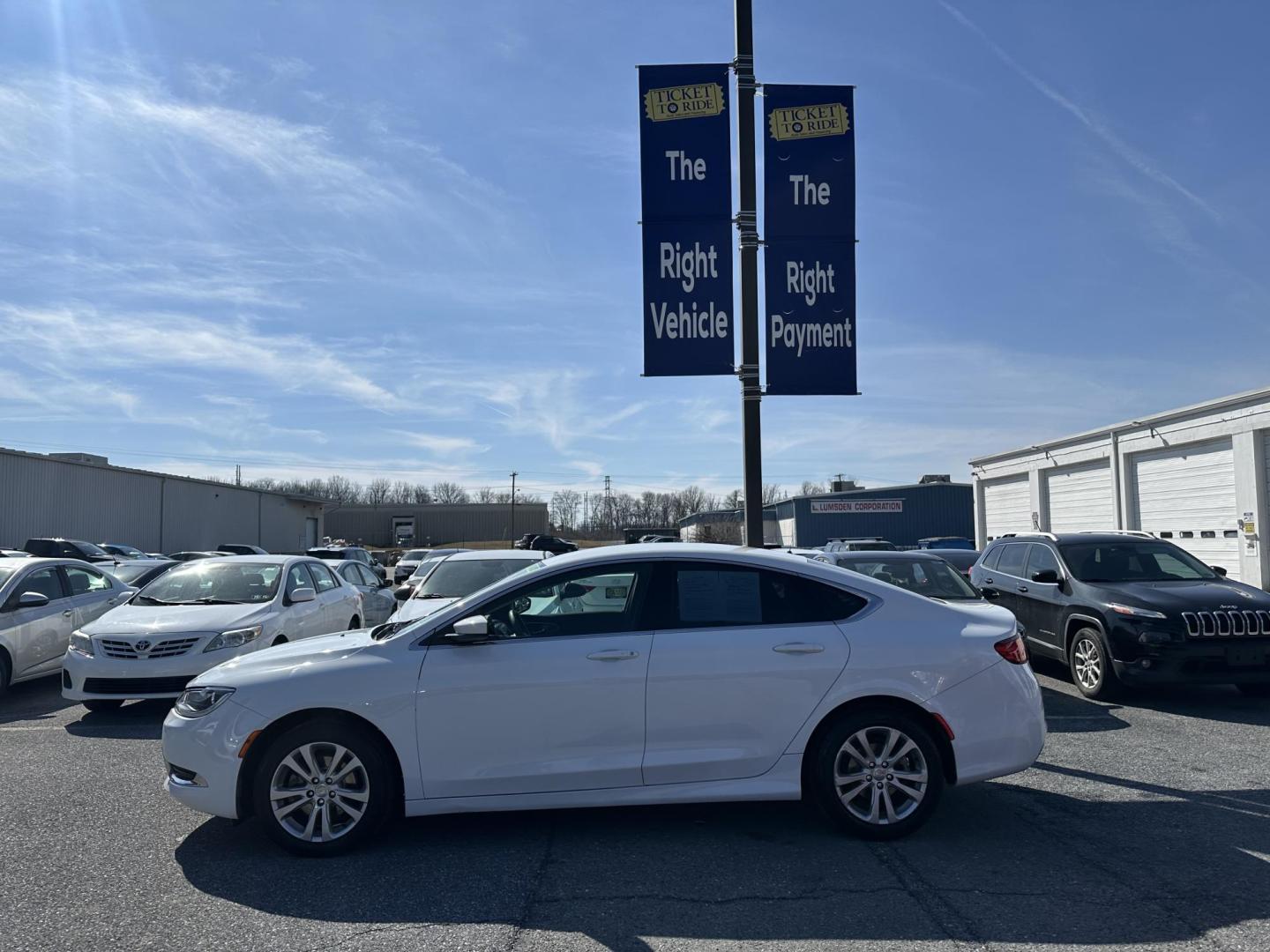 2015 WHITE Chrysler 200 Limited (1C3CCCAB8FN) with an 2.4L L4 DOHC 16V engine, 9-Speed Automatic transmission, located at 1254 Manheim Pike, Lancaster, PA, 17601, (717) 393-9133, 40.062870, -76.323273 - Photo#7