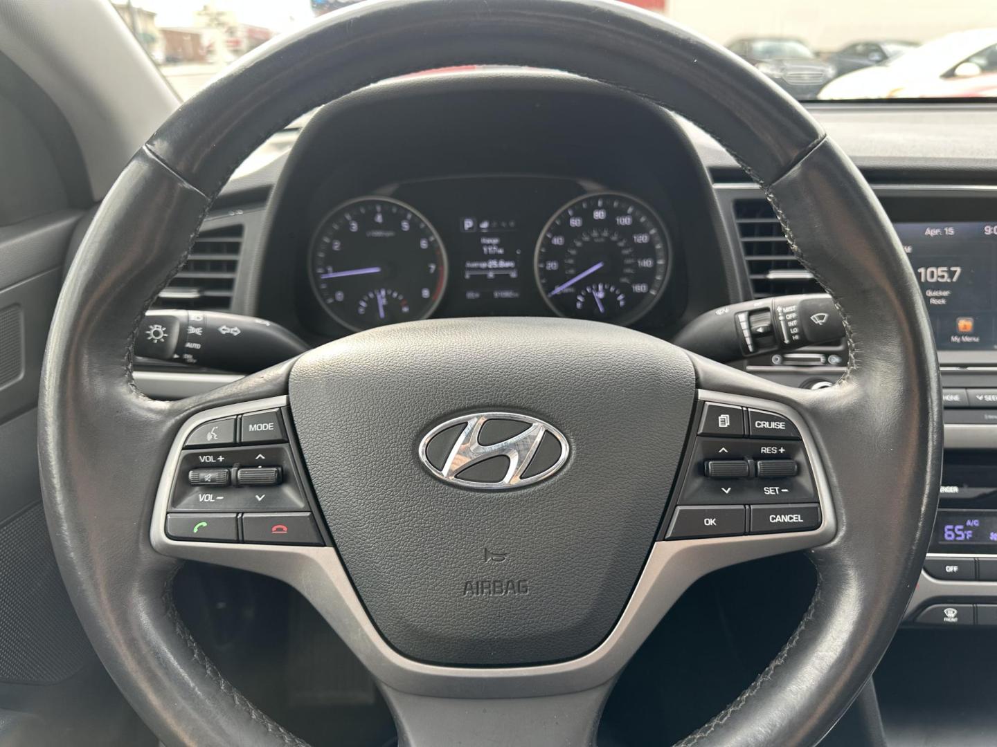 2017 RED Hyundai Elantra Limited (5NPD84LF8HH) with an 1.8L L4 DOHC 16V engine, 6A transmission, located at 1254 Manheim Pike, Lancaster, PA, 17601, (717) 393-9133, 40.062870, -76.323273 - Photo#11