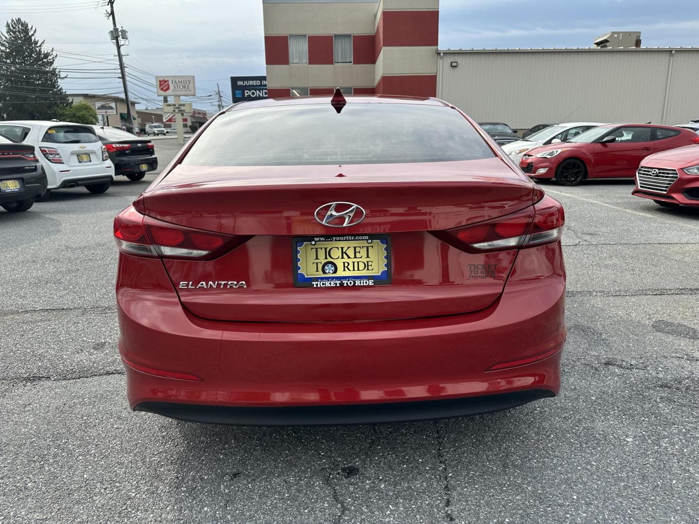 2017 RED Hyundai Elantra Limited (5NPD84LF8HH) with an 1.8L L4 DOHC 16V engine, 6A transmission, located at 1254 Manheim Pike, Lancaster, PA, 17601, (717) 393-9133, 40.062870, -76.323273 - Photo#6
