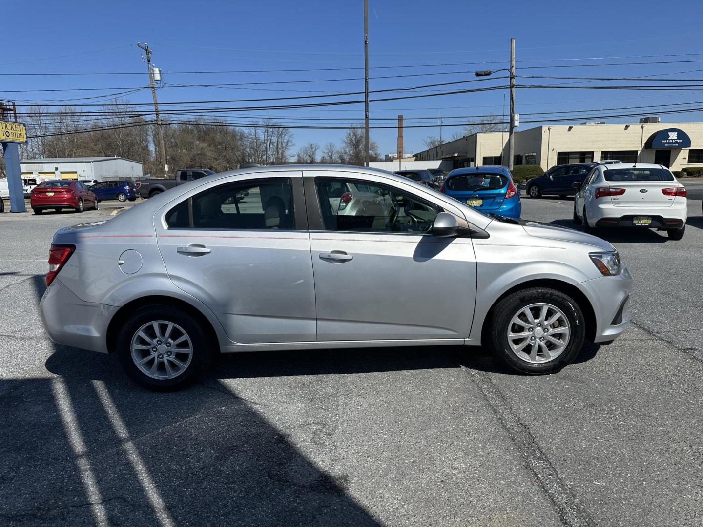 2017 SILVER Chevrolet Sonic LT Manual Sedan (1G1JD5SH5H4) with an 1.8L L4 DOHC 24V engine, 5M transmission, located at 1254 Manheim Pike, Lancaster, PA, 17601, (717) 393-9133, 40.062870, -76.323273 - Photo#1