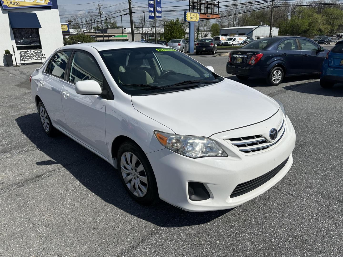 2013 WHITE Toyota Corolla S 5-Speed MT (2T1BU4EE5DC) with an 1.8L L4 DOHC 16V engine, 5-Speed Manual transmission, located at 1254 Manheim Pike, Lancaster, PA, 17601, (717) 393-9133, 40.062870, -76.323273 - Photo#2