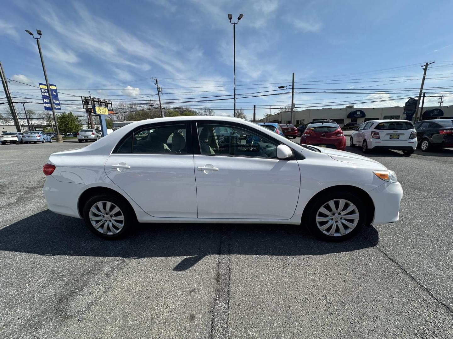 2013 WHITE Toyota Corolla S 5-Speed MT (2T1BU4EE5DC) with an 1.8L L4 DOHC 16V engine, 5-Speed Manual transmission, located at 1254 Manheim Pike, Lancaster, PA, 17601, (717) 393-9133, 40.062870, -76.323273 - Photo#3