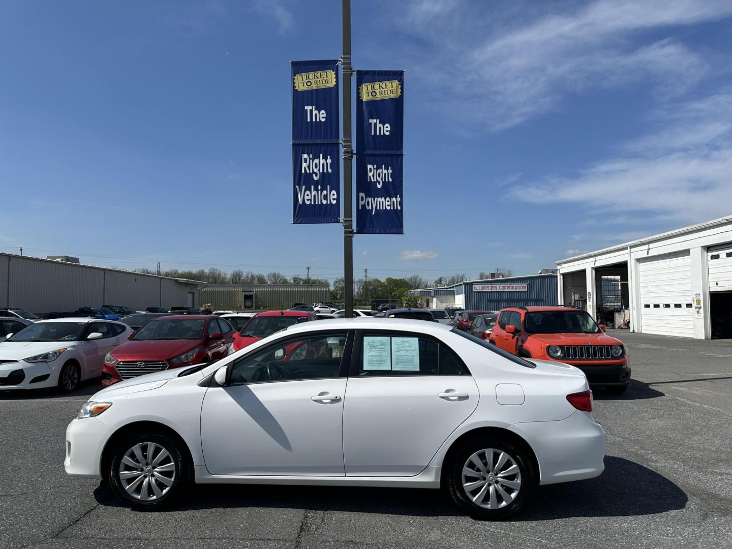 2013 WHITE Toyota Corolla S 5-Speed MT (2T1BU4EE5DC) with an 1.8L L4 DOHC 16V engine, 5-Speed Manual transmission, located at 1254 Manheim Pike, Lancaster, PA, 17601, (717) 393-9133, 40.062870, -76.323273 - Photo#4