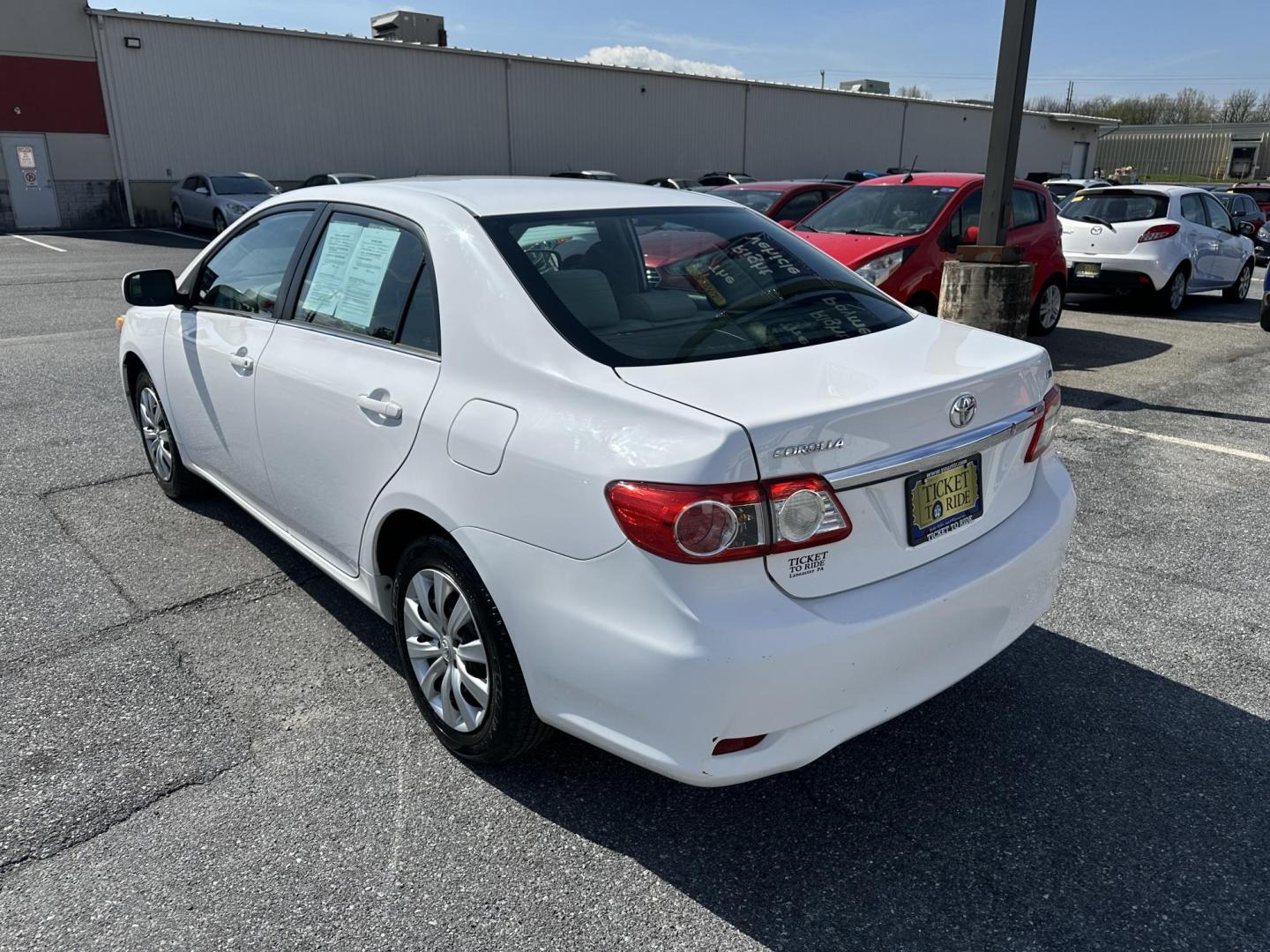 2013 WHITE Toyota Corolla S 5-Speed MT (2T1BU4EE5DC) with an 1.8L L4 DOHC 16V engine, 5-Speed Manual transmission, located at 1254 Manheim Pike, Lancaster, PA, 17601, (717) 393-9133, 40.062870, -76.323273 - Photo#6