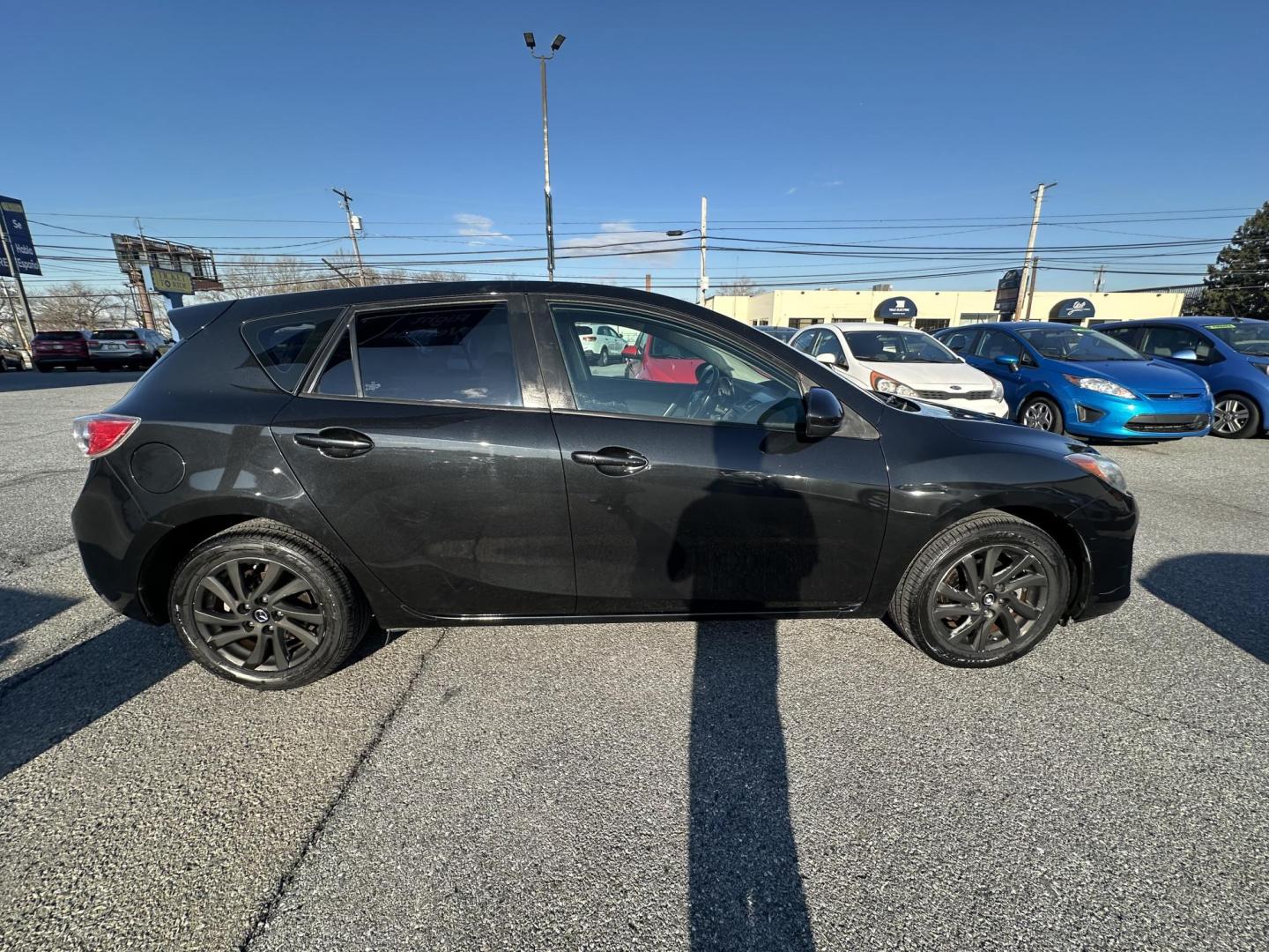 2013 BLACK* Mazda MAZDA3 i Touring MT 5-Door (JM1BL1LP3D1) with an 2.0L L4 DOHC 16V engine, 5-Speed Manual transmission, located at 1254 Manheim Pike, Lancaster, PA, 17601, (717) 393-9133, 40.062870, -76.323273 - Photo#3