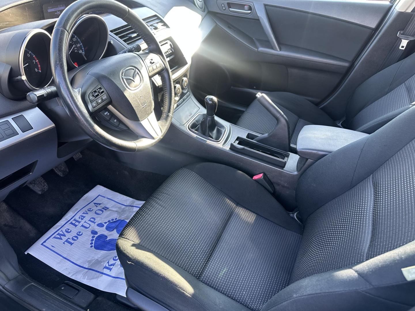 2013 BLACK* Mazda MAZDA3 i Touring MT 5-Door (JM1BL1LP3D1) with an 2.0L L4 DOHC 16V engine, 5-Speed Manual transmission, located at 1254 Manheim Pike, Lancaster, PA, 17601, (717) 393-9133, 40.062870, -76.323273 - Photo#8